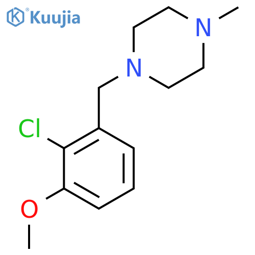 1-[(2-chloro-3-methoxyphenyl)methyl]-4-methylpiperazine structure