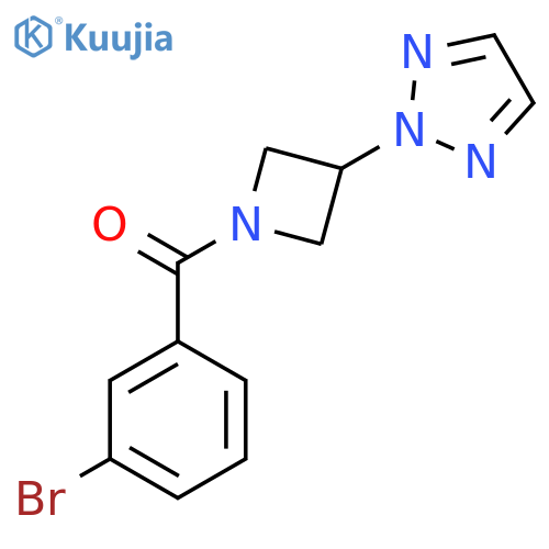 2-[1-(3-bromobenzoyl)azetidin-3-yl]-2H-1,2,3-triazole structure