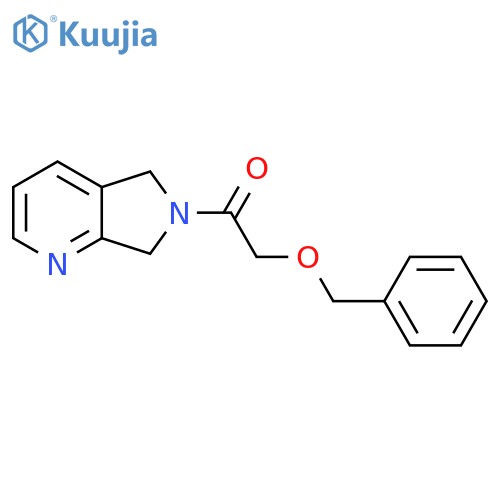 2-(benzyloxy)-1-{5H,6H,7H-pyrrolo3,4-bpyridin-6-yl}ethan-1-one structure