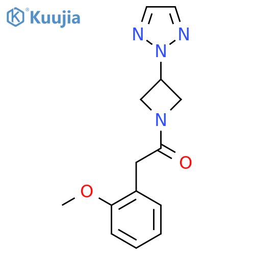 2-(2-methoxyphenyl)-1-[3-(2H-1,2,3-triazol-2-yl)azetidin-1-yl]ethan-1-one structure