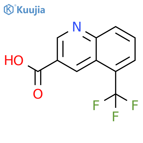 5-(Trifluoromethyl)quinoline-3-carboxylic acid structure