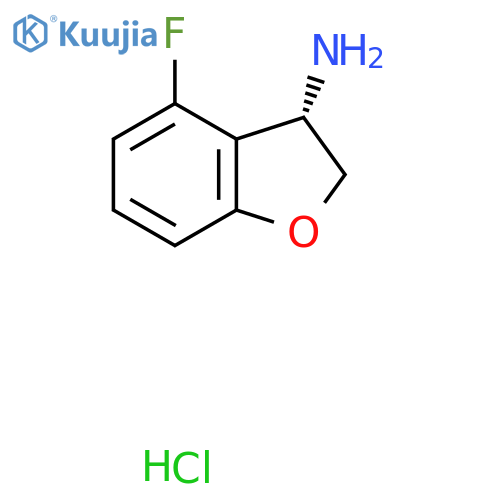 (S)-4-Fluoro-2,3-dihydrobenzofuran-3-amine hydrochloride structure