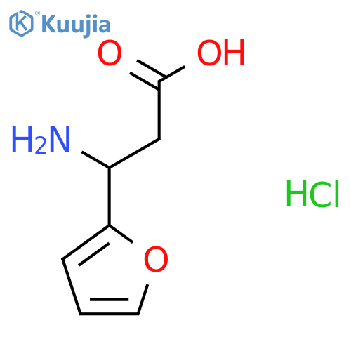 3-Amino-3-(furan-2-yl)propanoic acid hydrochloride structure