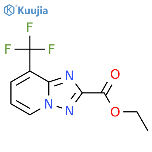 ETHYL8-(TRIFLUOROMETHYL)-[1,2,4]TRIAZOLO[1,5-A]PYRIDINE-2-CARBOXYLATE structure
