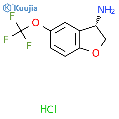 (3s)-5-(Trifluoromethoxy)-2,3-dihydrobenzo[b]furan-3-ylamine hcl structure