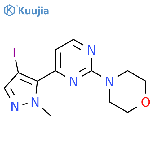 4-(4-(4-Iodo-1-methyl-1H-pyrazol-5-yl)pyrimidin-2-yl)morpholine structure