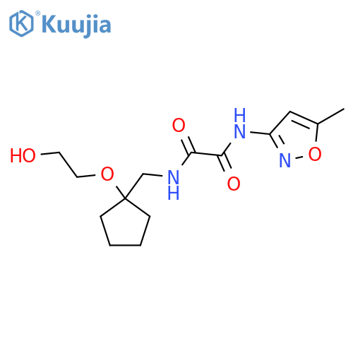 N'-{[1-(2-hydroxyethoxy)cyclopentyl]methyl}-N-(5-methyl-1,2-oxazol-3-yl)ethanediamide structure