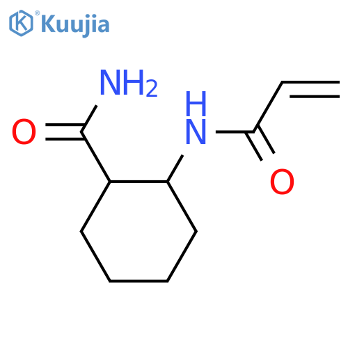 2-(prop-2-enamido)cyclohexane-1-carboxamide structure