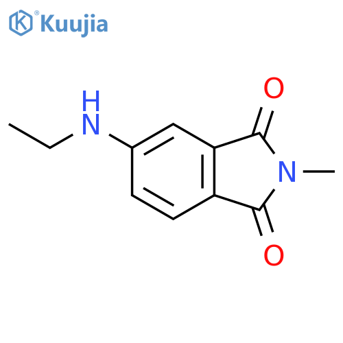 1H-Isoindole-1,3(2H)-dione, 5-(ethylamino)-2-methyl- structure