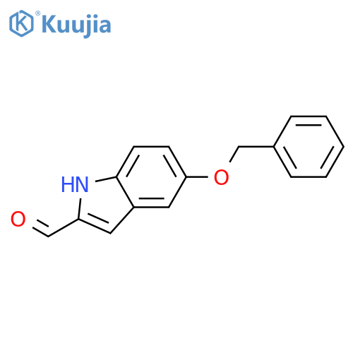 1H-Indole-2-carboxaldehyde, 5-(phenylmethoxy)- structure