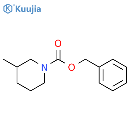 1-Piperidinecarboxylic acid, 3-methyl-, phenylmethyl ester structure
