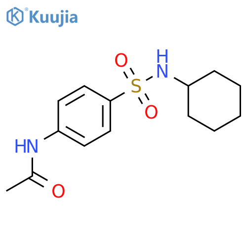 4'-(Cyclohexylsulfamoyl)acetanilide structure