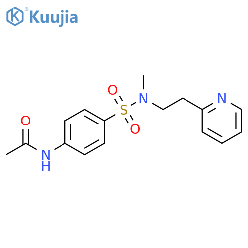 Acetamide, N-[4-[[methyl[2-(2-pyridinyl)ethyl]amino]sulfonyl]phenyl]- structure