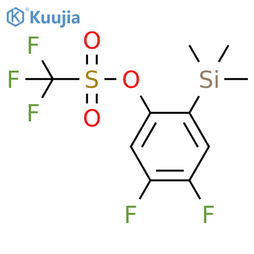 4,5-Difluoro-2-(trimethylsilyl)phenyl triflate structure