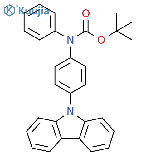 1,1-Dimethylethyl N-[4-(9H-carbazol-9-yl)phenyl]-N-phenylcarbamate structure