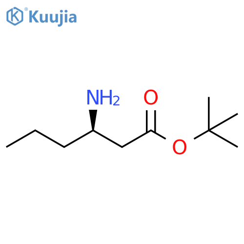 Hexanoic acid, 3-amino-, 1,1-dimethylethyl ester, (3R)- structure