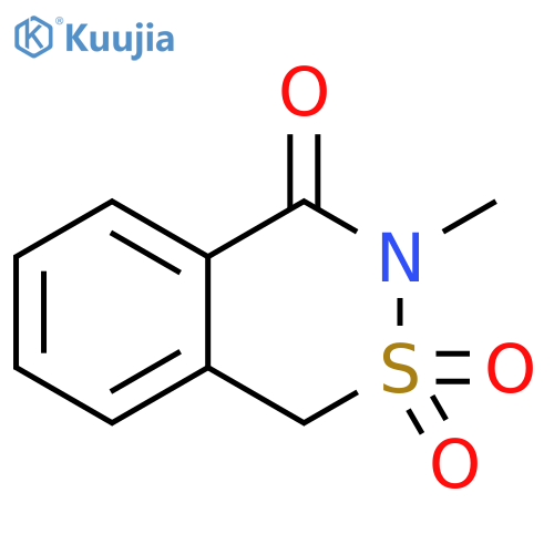 1H-2,3-Benzothiazin-4(3H)-one,3-methyl-, 2,2-dioxide structure