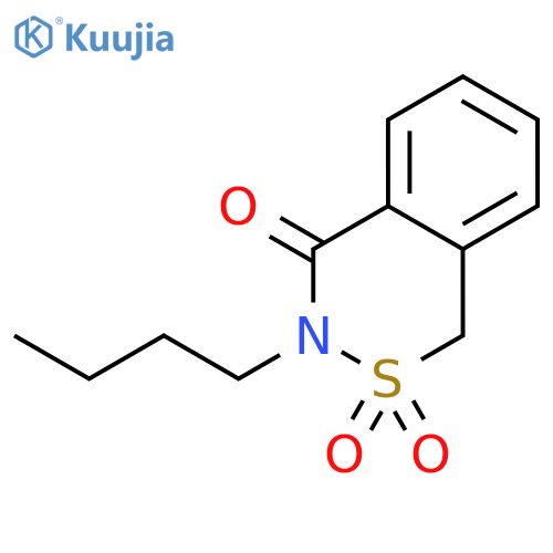 1H-2,3-Benzothiazin-4(3H)-one,3-butyl-, 2,2-dioxide structure