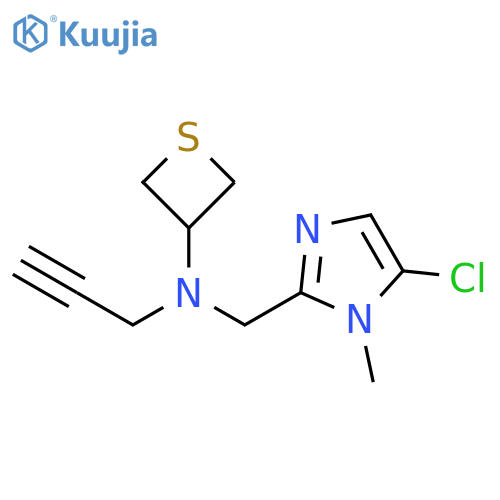 5-Chloro-1-methyl-N-2-propyn-1-yl-N-3-thietanyl-1H-imidazole-2-methanamine structure