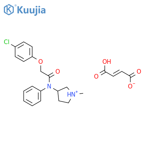3-{[(4-chlorophenoxy)acetyl](phenyl)amino}-1-methylpyrrolidinium (2Z)-3-carboxyprop-2-enoate structure