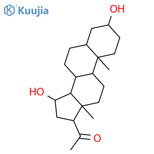 (3beta,5alpha,15alpha)-3,15-Dihydroxypregnan-20-one structure