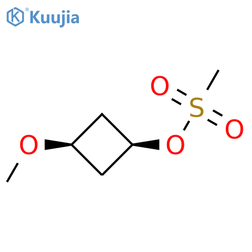 cis-3-methoxycyclobutyl methanesulfonate structure