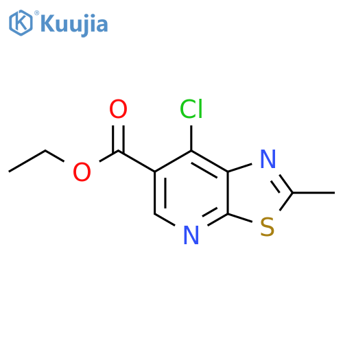 ethyl 7-chloro-2-methyl-thiazolo[5,4-b]pyridine-6-carboxylate structure