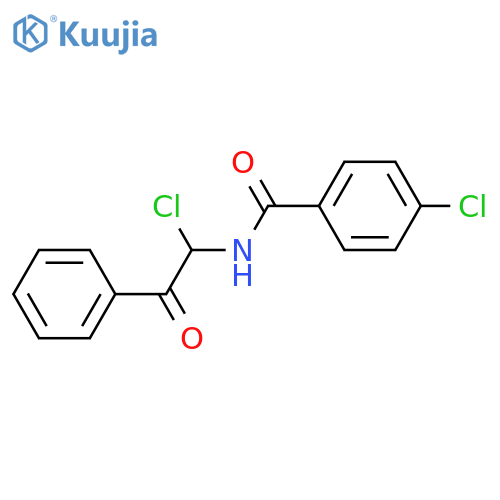 Benzamide, 4-chloro-N-(1-chloro-2-oxo-2-phenylethyl)- structure
