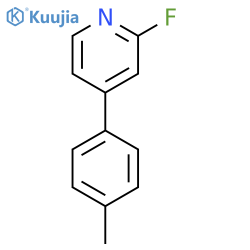 2-Fluoro-4-(4-methylphenyl)-pyridine structure