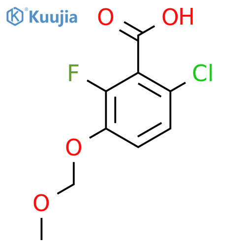6-Chloro-2-fluoro-3-(methoxymethoxy)benzoic acid structure