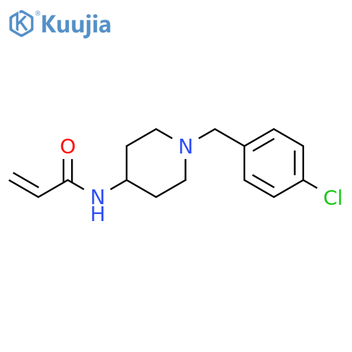 N-[1-[(4-Chlorophenyl)methyl]-4-piperidinyl]-2-propenamide structure