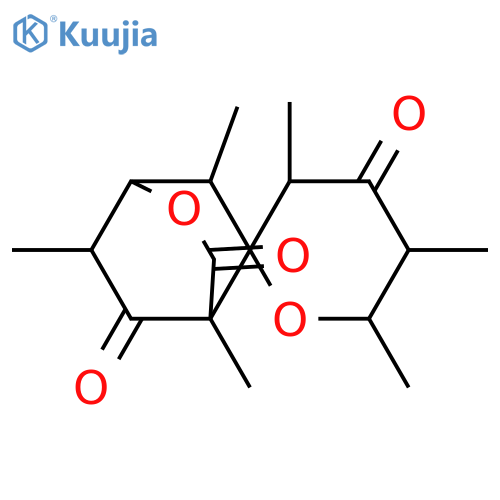Spiro[2-oxabicyclo[2.2.2]octane-5,2'-[2H]pyran]-3,4',8(3'H)-trione, dihydro-3',4,5',6,6',7-hexamethyl- (8CI,9CI) structure