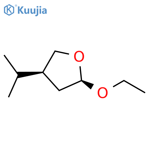 Furan,2-ethoxytetrahydro-4-(1-methylethyl)-, (2R,4S)-rel- structure