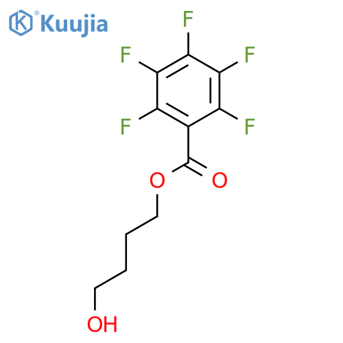 Benzoic acid, pentafluoro-, 4-hydroxybutyl ester structure