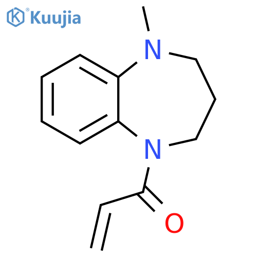 1-(5-methyl-2,3,4,5-tetrahydro-1H-1,5-benzodiazepin-1-yl)prop-2-en-1-one structure