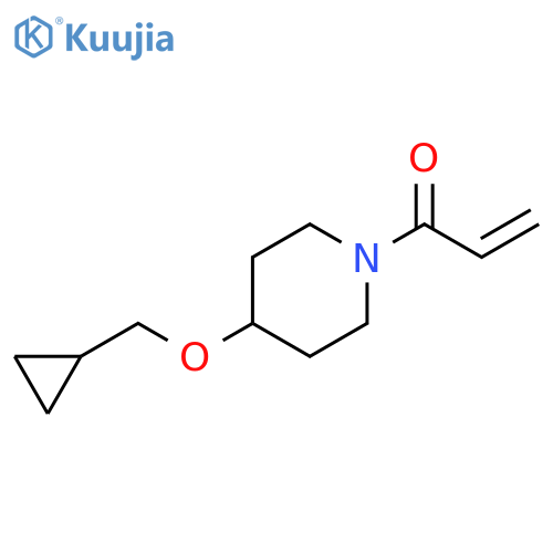 1-4-(cyclopropylmethoxy)piperidin-1-ylprop-2-en-1-one structure