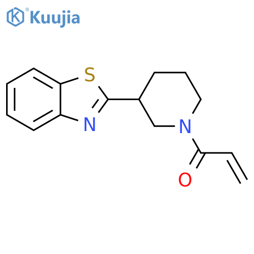 1-[3-(2-Benzothiazolyl)-1-piperidinyl]-2-propen-1-one structure