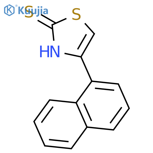 2(3H)-THIAZOLETHIONE, 4-(1-NAPHTHALENYL)- structure