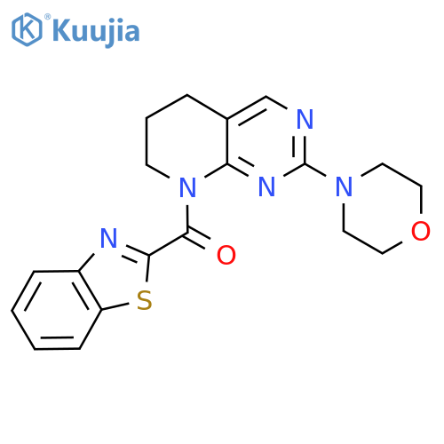 2-[2-(morpholin-4-yl)-5H,6H,7H,8H-pyrido[2,3-d]pyrimidine-8-carbonyl]-1,3-benzothiazole structure