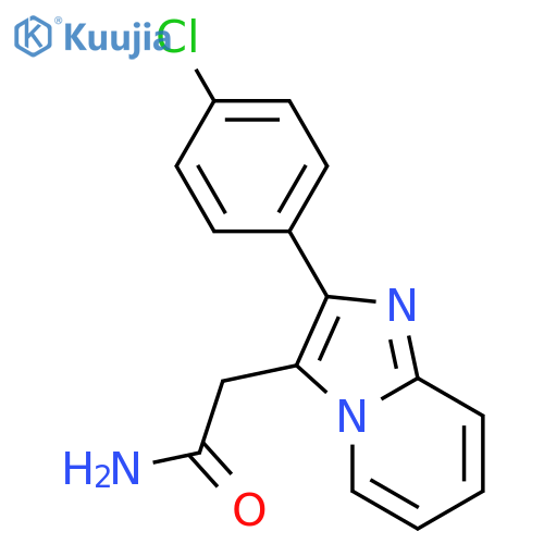 Imidazo[1,2-a]pyridine-3-acetamide,2-(4-chlorophenyl)- structure