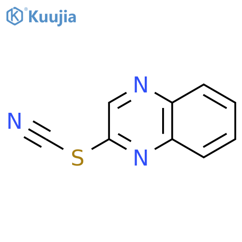 Thiocyanic acid, 2-quinoxalinyl ester structure
