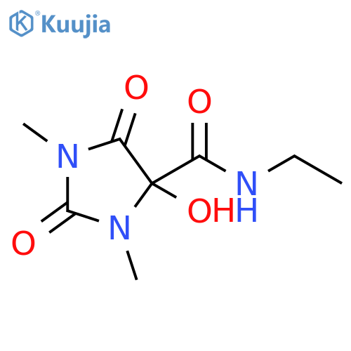 4-Imidazolidinecarboxamide, N-ethyl-4-hydroxy-1,3-dimethyl-2,5-dioxo- structure