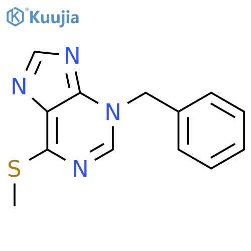 3H-Purine, 6-(methylthio)-3-(phenylmethyl)- structure