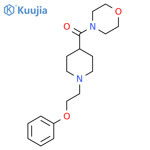 4-[1-(2-Phenoxyethyl)piperidine-4-carbonyl]morpholine structure