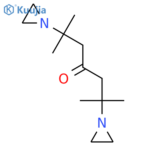 2,6-bis(aziridin-1-yl)-2,6-dimethylheptan-4-one structure