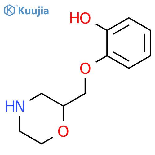 2-[(Morpholin-2-yl)methoxy]phenol structure