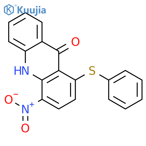 9(10H)-Acridinone,4-nitro-1-(phenylthio)- structure