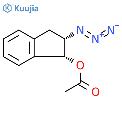 1H-Inden-1-ol, 2-azido-2,3-dihydro-, acetate (ester), (1R,2S)- structure