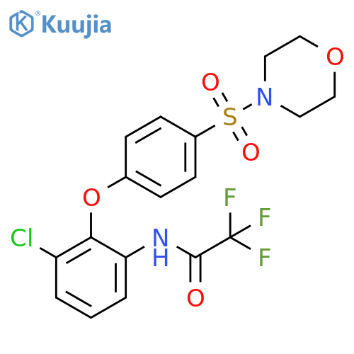 Acetamide,N-[3-chloro-2-[4-(4-morpholinylsulfonyl)phenoxy]phenyl]-2,2,2-trifluoro- structure