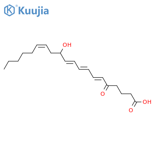 12-Hydroxy-5-oxo-6,8,10,14-eicosatetraenoic acid; (6E,8Z,10E,12S,14Z)-form structure